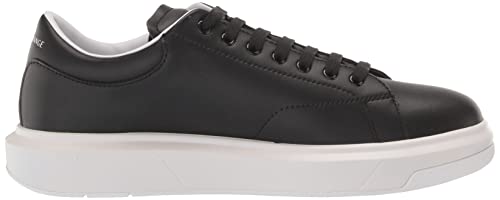 Armani Exchange Hombre Venice con Logotipo en Relieve Zapatillas, Negro, 46 EU