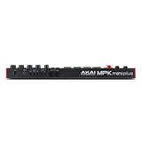 Akai Professional MPK Mini Plus - Teclado Controlador MIDI USB de 37 Mini Teclas con 8 Pads MPC, Secuenciador, MIDI/CV/Gate I/O, Software de Producción y Native Instruments Sound Package