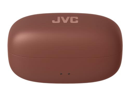 JVC Auriculares Inalámbricos Bluetooth | 24h de Batería y Carga Rápida | Oido Abierto | Ligeros y Resistentes al Agua | Deportivos con IPX4 y Control Táctil - HA-NP1T Granate