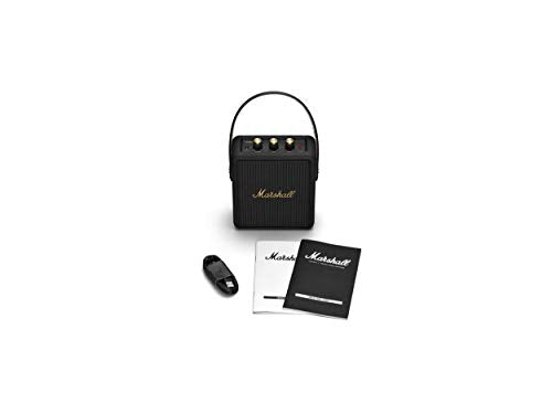 Marshall Stockwell II Bluetooth Altavoz, Negro/ Latón (Exclusivo de amazon)
