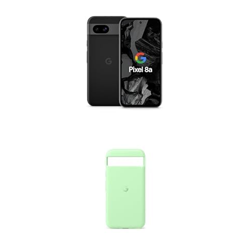 Google Pixel 8a 128GB, Obsidiana + Funda Pixel 8a Aloe
