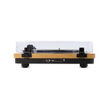 Mooov 477361 - Tocadiscos de Vinilo Bluetooth, 3 velocidades, Altavoces estéreo, Potencia 15W, Salida USB para convertir vinilos a Formato Digital, Salida RCA, Acabado en Madera Natural