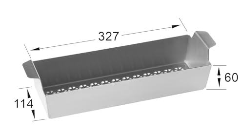 Villeroy & Boch cuenco colgante, accesorio de cocina, inserto que ahorra espacio para fregadero de acero inoxidable, organizador para colgar, largo 380 mm, rectangular
