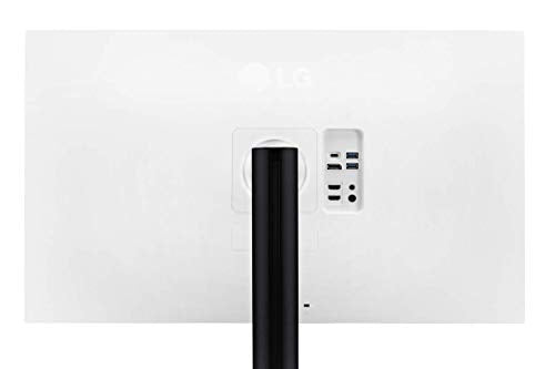 LG 32UN88A-W - Monitor 4K UHD UltraFine Ergo 32 pulgadas, 3840x2160, 60Hz, 5 ms, 1000:1, 350nit, DCI-P3 95%, 16:9, HDMI, DisplayPort, Conectividad Universal, Inclinación Ajustable, Color Blanco