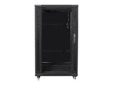 Armario LANBERG Rack 19" 22U 600X800 Flat Pack Black Negro