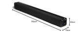Smpl - Barra de sonido multimedia de 50 W y 76.2 cm, compatible con Bluetooth, HDMI (ARC), entrada coaxial, salida AUX, USB y mando a distancia, negro