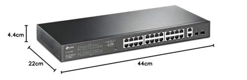 TP-Link TL-SG1428PE Switch Gestionado Gigabit Ethernet (10/100/1000) Negro 1U Energía sobre Ethernet (PoE) TL-SG1428PE, Gestionado, Gigabit Ethernet (10/100/1000), Energía sobre Ethernet (
