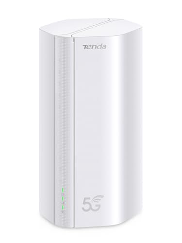 Tenda 5G01 - Router 5G SIM WiFi 6 1500Mbps, Módem 5G/4G LTE con Doble Banda, Ranura Tarjeta Nano SIM, Plug & Play, Puerto Gigabit WAN/LAN, 6 Antenas Internas, Mesh Wi-Fi+, 5G NR Router | Nivel Básico