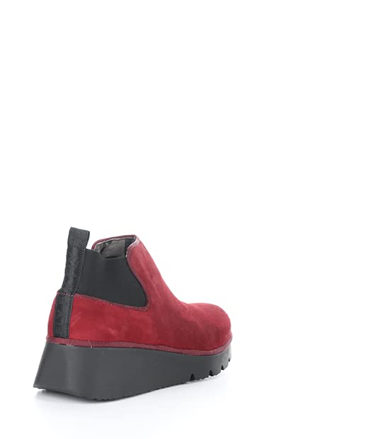 FLY London Boots, Botas Estilo Chelsea Mujer, Red, 41 EU