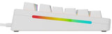 Glorious Gaming GMMK 3 anpassat mekaniskt gamingtangentbord, 75% TKL, modulärt packningssystem, doubleshot PBT-tangenter, aluminiumplatta, utbytbara 3- Och 5-stiftsbrytare, USA QWERTY - Vit