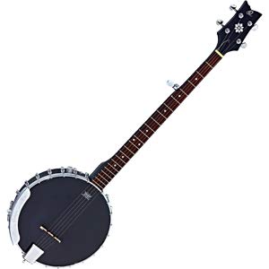 Ortega Banjo Raven Series 5-String Incluye funda Open Back sistema Pickup BK Negro OBJE250OP-SBK