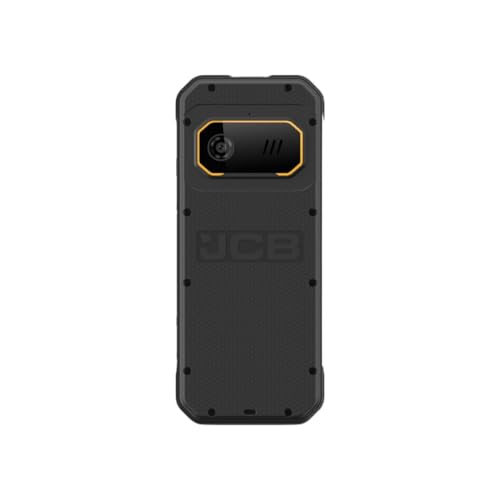 JCB Tradesman 4 Robusto Impermeable 4G Móvil Sin SIM Teléfono Dual-SIM con antorcha TP1242 - Negro