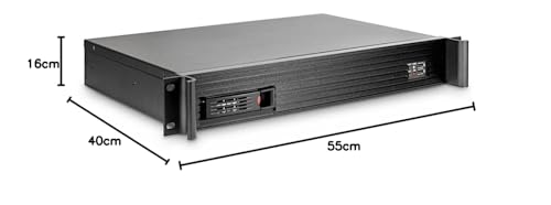 Inter-Tech Carcasa Mini ITX 1.5U-1528-1 65 x 482 x 314 mm