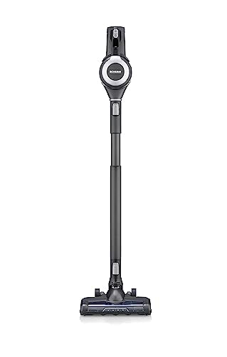 SEVERIN Aspiradora inalámbrica de mano y escoba 2 en 1, aspirador sin cable potente con depósito de 0.65 L, 40 minutos de autonomía, 21,6 V, Negro, HV 7155