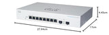 Cisco Switch inteligente Cisco Business CBS220-8FP-E-2G | 8 puertos GE | PoE completo | 2 SFP de 1 G | 3 años de garantía limitada de hardware (CBS220-8FP-E-2G-EU)