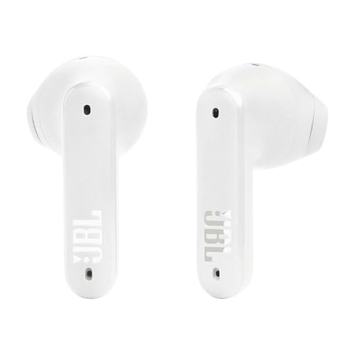 JBL Tune Flex TWS, Auriculares In Ear inalámbricos con cancelación activa del ruido, graves potentes, resistencia al agua IPX4, 8 a 24h de batería, estuche de carga, blanco