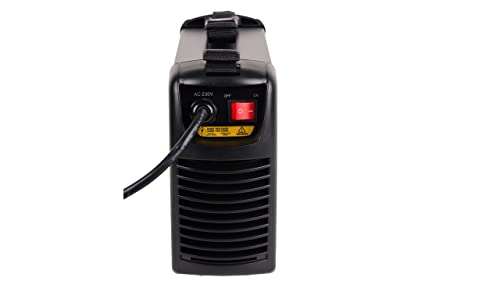 CEVIK PRO CE-BLACK200PLUS - Soldador Inverter MMA con Máscara de Soldadura y Portaelectrodo - 200A 40% 230V - Electrodos hasta 5mm - Display Digital -IGBT- Conectable a Generador - Máquina de Soldar