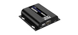 PremiumCord Extensor HDMI 4K hasta 120 m vía LAN, Over IP, Cat5/5E/6, UHD 4K 2160p 60Hz, Full HD 1080p, 4:4:4, HDMI 2.0, HDCP 2.2, Carcasa Robusta de Aluminio