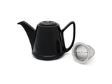 Bredemeijer Bredemeijer - Tetera de cerámica (1 L, con filtro de acero inoxidable), color negro
