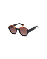 GIGI STUDIOS - Gafas de sol Redondas color Negro - Mujer - LAURA 6454/12