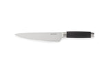 Le Creuset Cuchillo del chef, 20 cm, Hoja de acero 18 y 8 con borde recto, Mango de plástico, Acero inoxidable, Negro y Inox, 98000320000300
