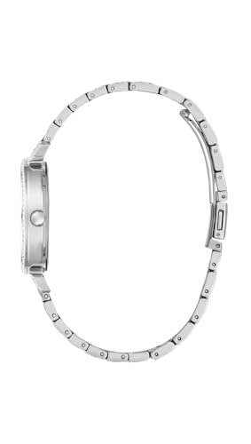 Guess Enchantment - Reloj analógico para Mujer, 32 mm de Ancho, Tono Plateado, Tono Plateado, Clásico