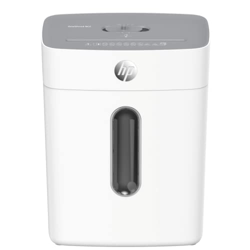 HP OneShred 8CC 2801 - Destructora de papel (nivel de seguridad P-4, corte cruzado, 8 hojas)