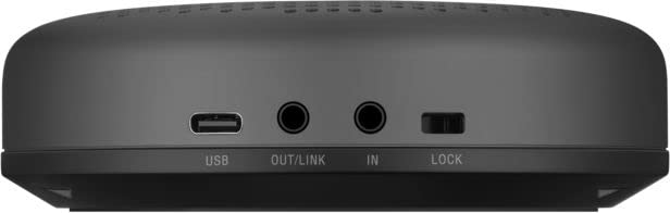 eMeet - Altavoz Bluetooth para conferencias - USB Manos Libres para 5-10 Personas Speakerphone 360 ° reconocimiento de Voz con USB Dongle, para Zoom, Skype, comunicación VoIP PC, etc (Gris)