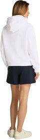 Tommy Hilfiger Hoodie Mujer con Logotipo, Blanco (TH Optic White), XS