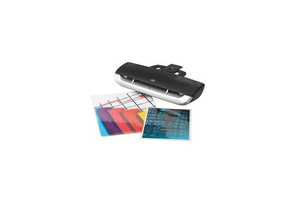 GBC Laminadora A3 Fusion 3100L, laminación de alta velocidad, 1 min. Tiempo de calentamiento, laminado en frío y en caliente, para oficina y escuela, películas laminadas de 75 a 175 micrófonos, negro/plata, 4400750EU