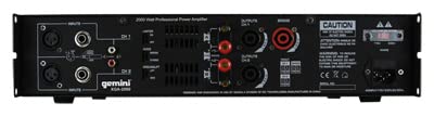 Amplificador PA Gemini XGA-2000 modo puente con limitador 20