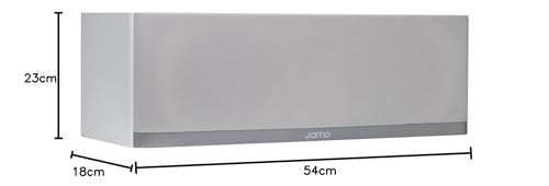 Jamo S7-25C Center Channel Grey Cloud Altavoz de Canal Central con woofers de 8.4 cm Gris