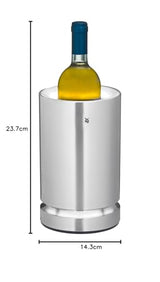 WMF Ambient - Enfriador de vino adecuado para botellas de vino o champán con un diámetro de hasta 92 mm
