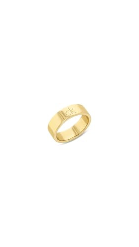 Calvin Klein Set de 3 Anillos para Mujer Colección CK TRIO en Oro Amarillo con Cristales - 35000795D, 56mm, Gold