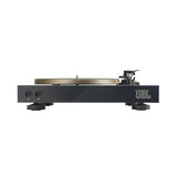 JBL Spinner BT, Tocadiscos Bluetooth con AptX-HD, cabezal extraíble, plato de aluminio y transmisión por correa, cartucho magnético móvil preinstalado, en negro y dorado