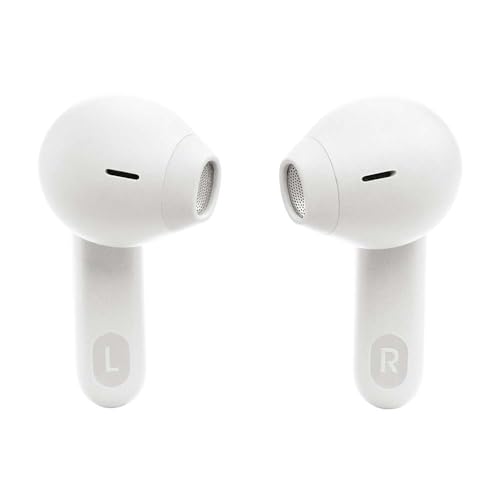 JBL Tune Flex TWS, Auriculares In Ear inalámbricos con cancelación activa del ruido, graves potentes, resistencia al agua IPX4, 8 a 24h de batería, estuche de carga, blanco