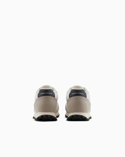 Armani Exchange Drop, Zapatillas Hombre, Plaza Taupe+Off Whit, 43.5 EU