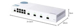 QNAP QSW-M408S QSW-M408S, 8 Port 1Gbps, 4 Port 10GbE SFP+, Web Management Switch