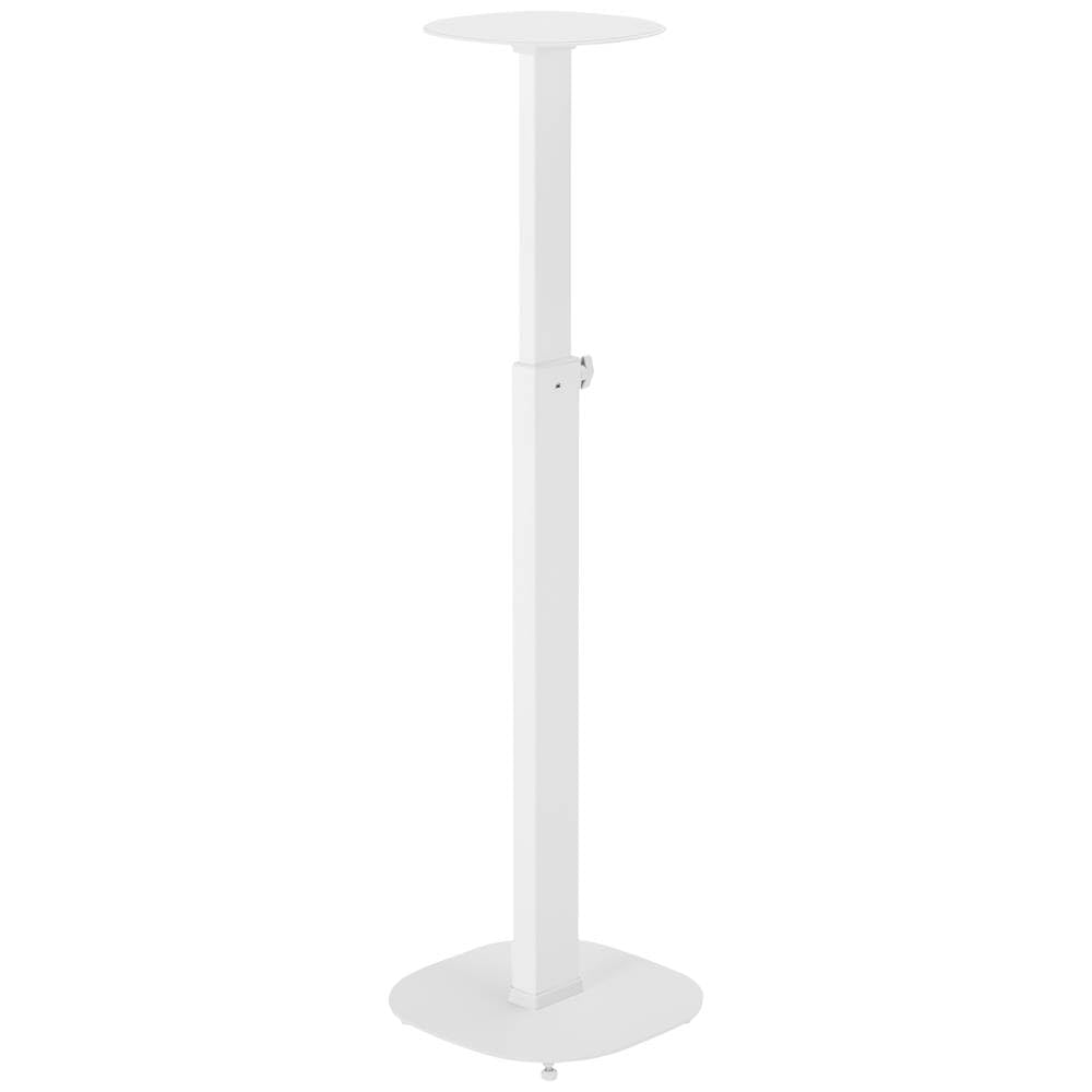 My Wall HS 23 WL Pedestal para Altavoz Extensible, Soporte de Suelo, Regulable en Altura Blanca 2 Piezas.