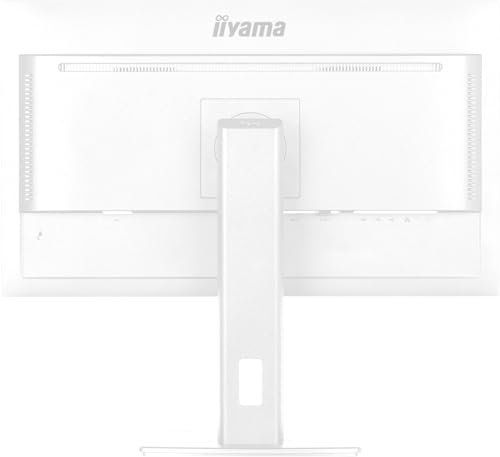 iiyama XUB2797HSN-W2 Pantalla IPS de 27 Pulgadas (Bisel Blanco) USB-C de 65 W de Carga, 4 ms, Full HD 1920 x 1080, RJ45/HDMI/DP, 1 x DP-out (MST), 4 concentradores USB, Soporte Ajustable en Altura