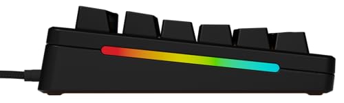 Glorious Gaming GMMK 3 HE: Teclado Respuesta rápida, Hall Effect, sondeo 8K, switches magnéticos y mecánicos MX, Teclado 75% Hot Swap, Juntas modulares, PBT Doble inyección, QWERTZ alemán - Negro