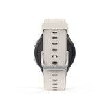 HAMA | Smartwatch 8900 (Reloj Inteligente, con GPS, Pantalla Tactil Amoled, Reloj Deportivo, Permite Hacer Llamadas en Manos Libres) Color Plata y Beige.
