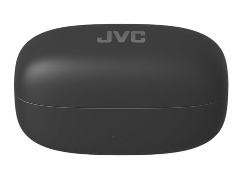 JVC Auriculares Inalámbricos Bluetooth | 24h de Batería y Carga Rápida | Auriculares Oreja Abierta | Ligeros y Resistentes al Agua | Deportivos con IPX4 y Control Táctil - HA-NP1T Negro