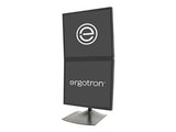 Ergotron DeskStand DS100 - Soporte para 2 Pantallas LCD, Aluminio, Acero, Color Negro