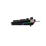 HyperX Alloy Rise - Teclado gaming mecánico, switches Red, hot swap en caliente, Patas Ajustables, carcasa magnética intercambiable, Negro (QWERTY Español)