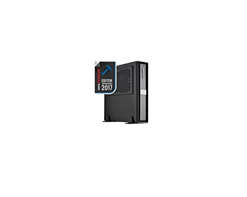SilverStone SST-ML08B-H - Carcasa de Ordenador Milo Slim HTPC Mini-ITX, con asa, Negro