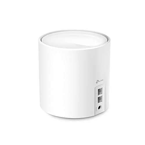 TP-Link Deco X60 - Enrutador de Malla AX5400Mbps Wi-Fi 6, Router y repetidor, 160 MHz, Ideal para Casas Grandes, Compatible con Amazon Alexa, 2 Puertos Gigabit