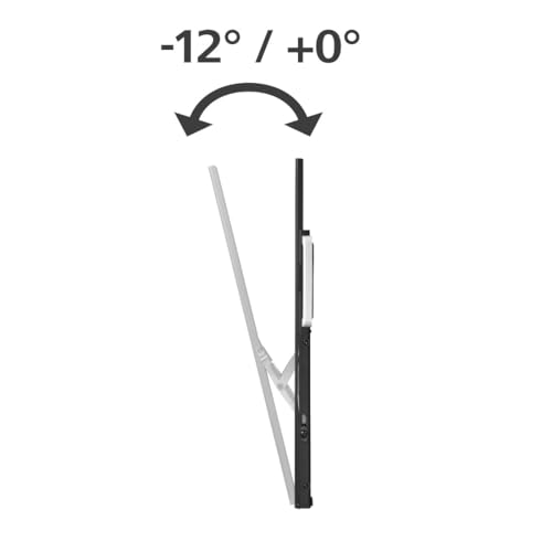 Hama | Soporte de Pared para TV de 46" a 100" (Soporte inclinable +0/-12° de Pared, Pantallas de hasta 191cm, Carga máx de 75kg, VESA 800 x 600)