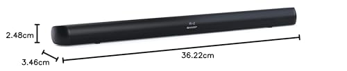 Sharp HT-SB147 2.0 Barra de Sonido, Cine en Casa, Bluetooth con HDMI ARC/CEC, USB Playback, Potencia Máxima Total de Salida 150 W, 92 cm, Color Negro