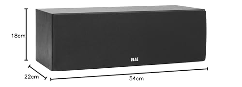 ELAC DEBUT C5.2 - Altavoz central, color negro